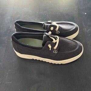 Dr Scholls Navy Blue Fabric Lace Up Sneakers Womens 7.5 Comfort Casual Shoes